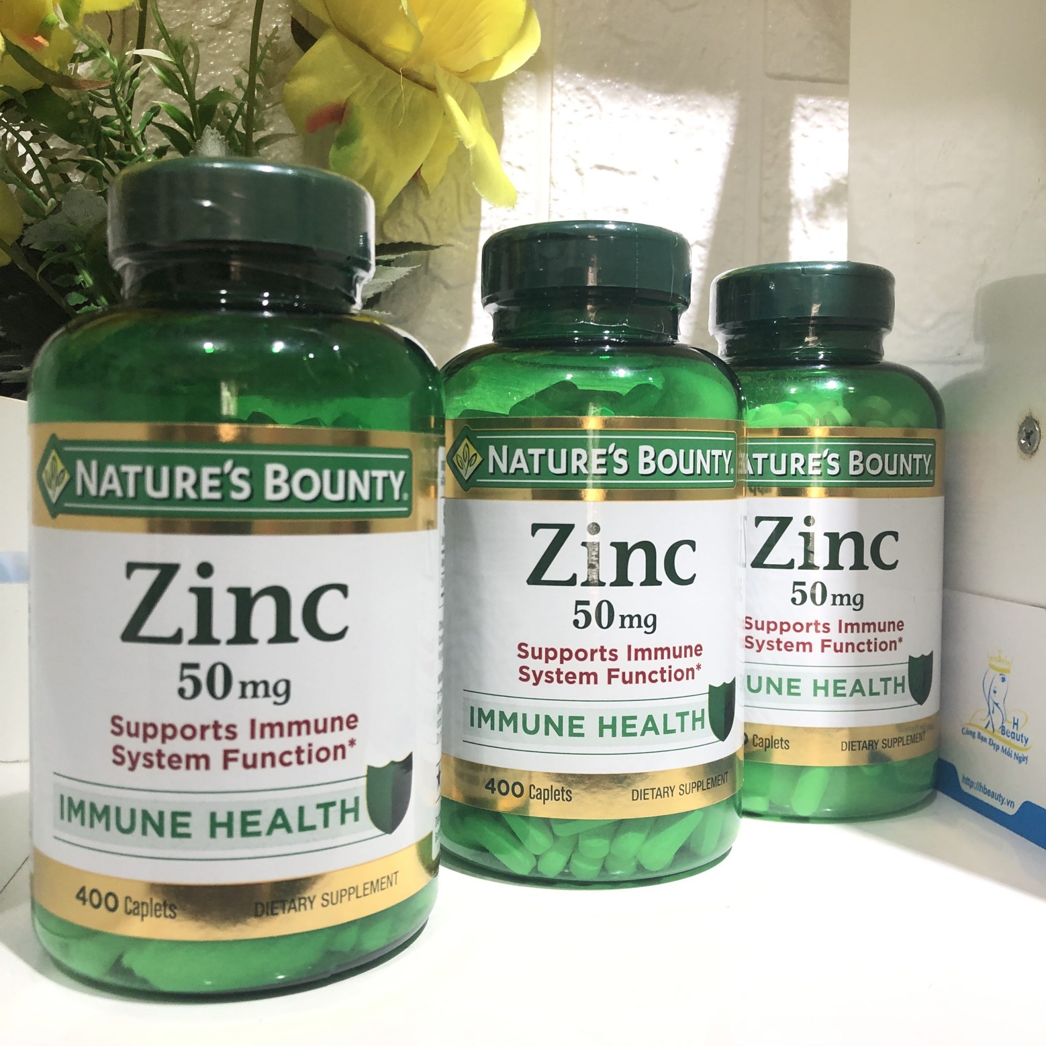 Zinc bổ sung kẽm Nature’s Bounty Zinc 50mg Mỹ HBeauty.vn Cùng bạn