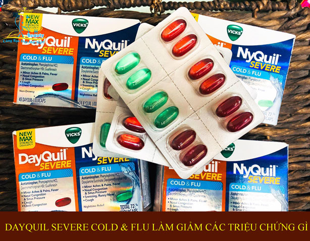 dayquil severe cold & flu lam giam cac trieu chung gi